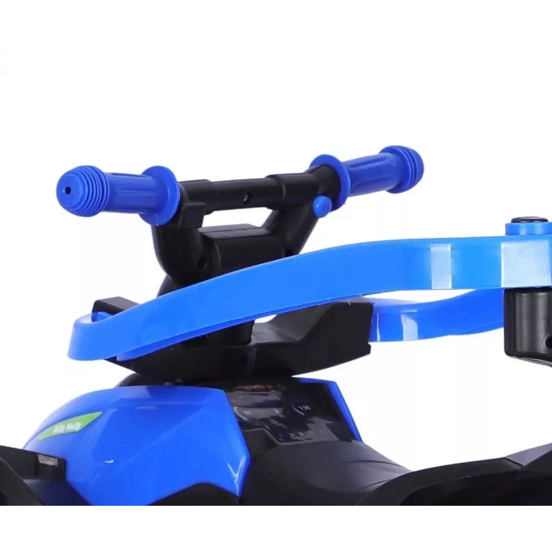MILLY MALLY Bicicletta per bambini con asta di spinta blu