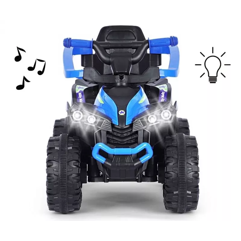 MILLY MALLY Bicicletta per bambini con asta di spinta blu