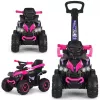 MILLY MALLY Bicicletta per bambini con asta di spinta Wild Pink 12 pollici