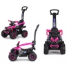 MILLY MALLY Bicicletta per bambini con asta di spinta Wild Pink 12 pollici