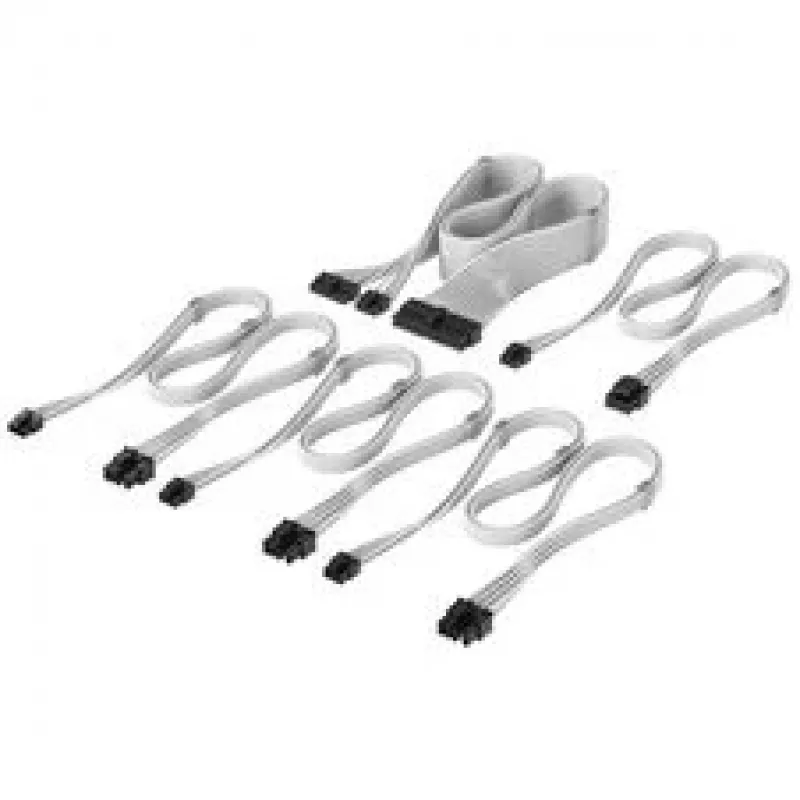 Corsair Premium Sleeved DC Cable Starter Kit per alimentatore Type 5 - bianco
