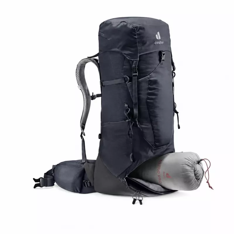 Deuter Aircontact Lite 40+10 Zaino nero/grigio