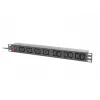 LANBERG Rack PDU 19 pollici 1U 16A 2m 4x C19 6x C13 C20 nero