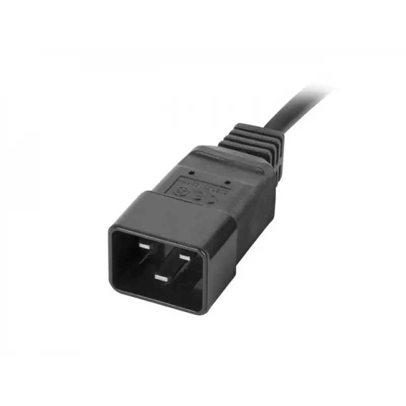 LANBERG Rack PDU 19 pollici 1U 16A 2m 4x C19 6x C13 C20 nero