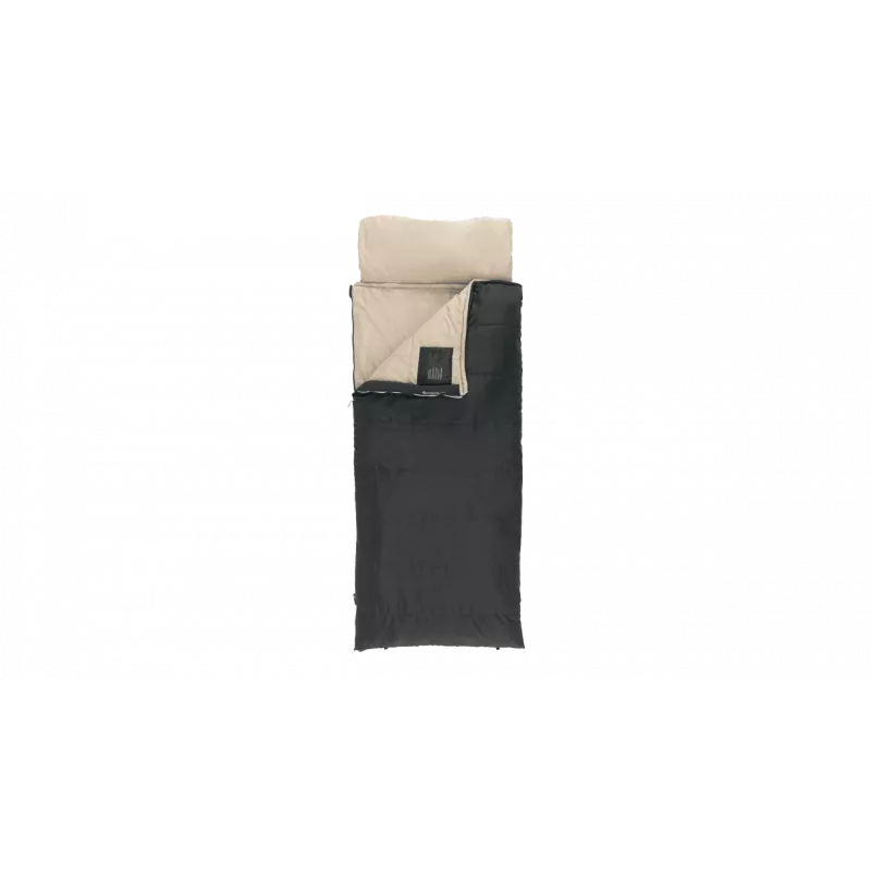 Outwell Contour Prime Sacco a pelo sintetico (190 cm) - nero, chiusura destra
