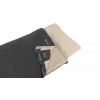 Outwell Contour Prime Sacco a pelo sintetico (190 cm) - nero, chiusura destra