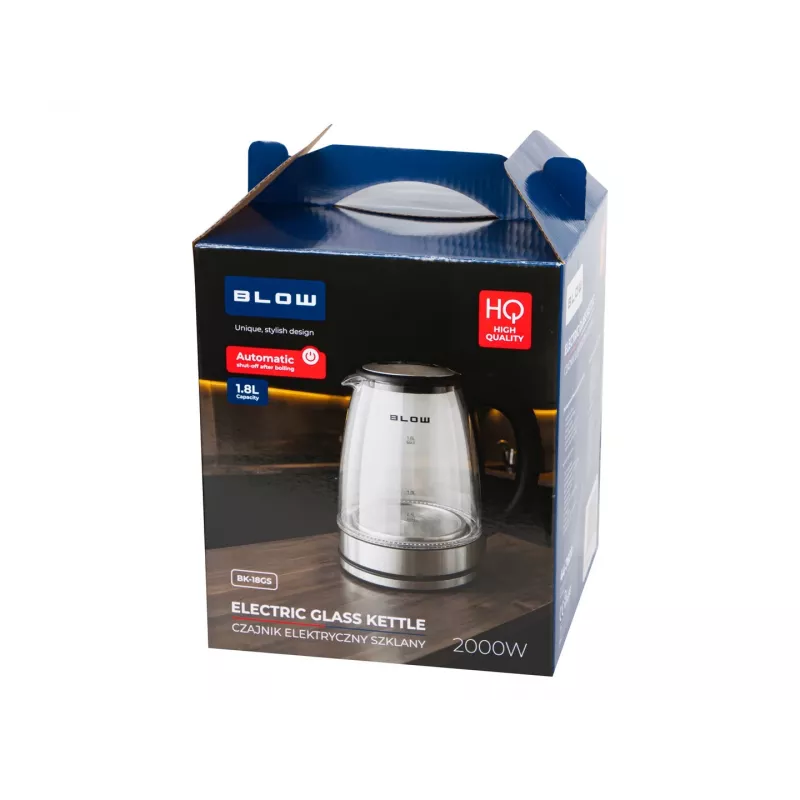BLOW Bollitore in vetro 2000W BK-18GS