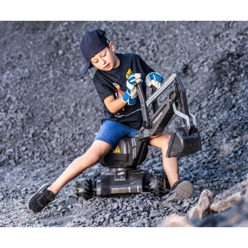MILLY MALLY Rolly Toys Digger Volvo Giocattolo a spinta