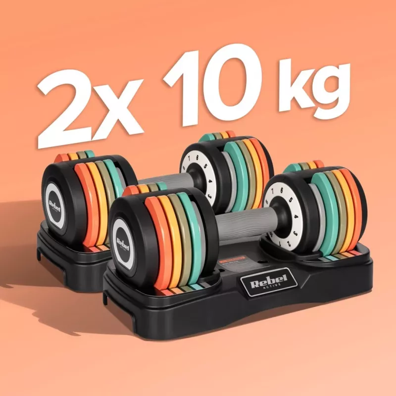 REBEL ACTIVE manubri in ghisa automatici 2x10kg RBA2335