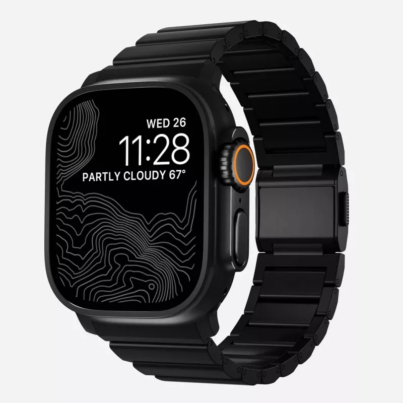 NOMAD cinturino in titanio per Apple Watch 46/49mm argento