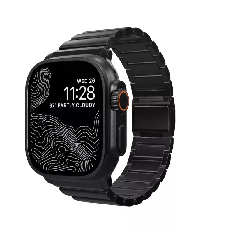 NOMAD cinturino in titanio per Apple Watch 46/49mm argento