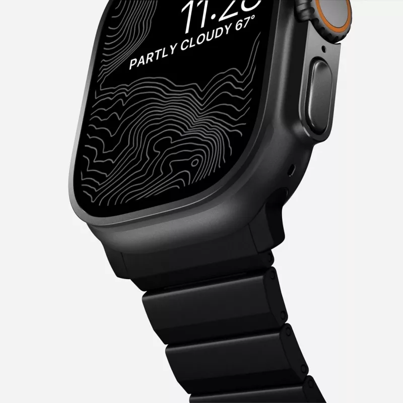 NOMAD cinturino in titanio per Apple Watch 46/49mm argento