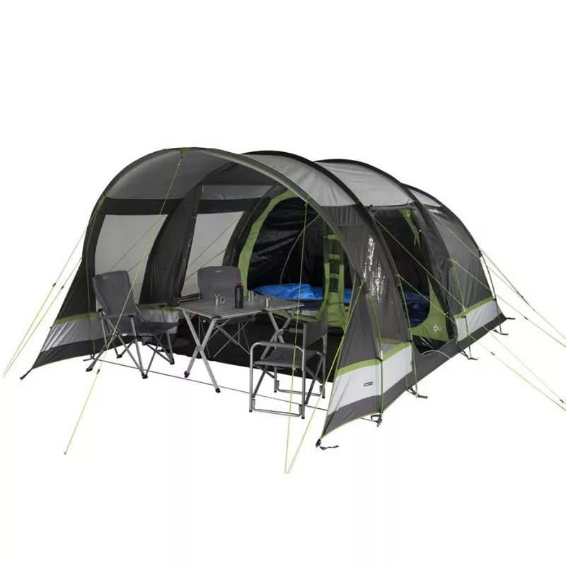 High Peak Garda 5.0 tenda a tunnel 4 persone verde/grigio chiaro