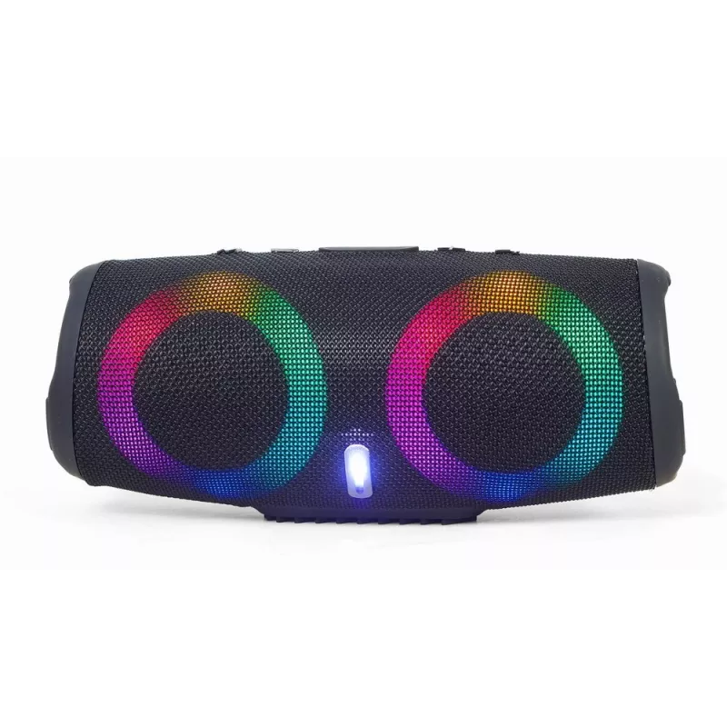 Gembird SPK-BT-LED-02 diffusore party Bluetooth portatile, 10 W, nero