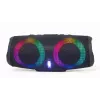 Gembird SPK-BT-LED-02 diffusore party Bluetooth portatile, 10 W, nero