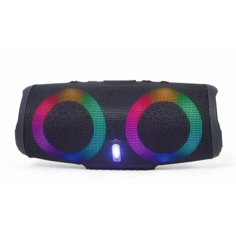 Gembird SPK-BT-LED-02 diffusore party Bluetooth portatile, 10 W, nero