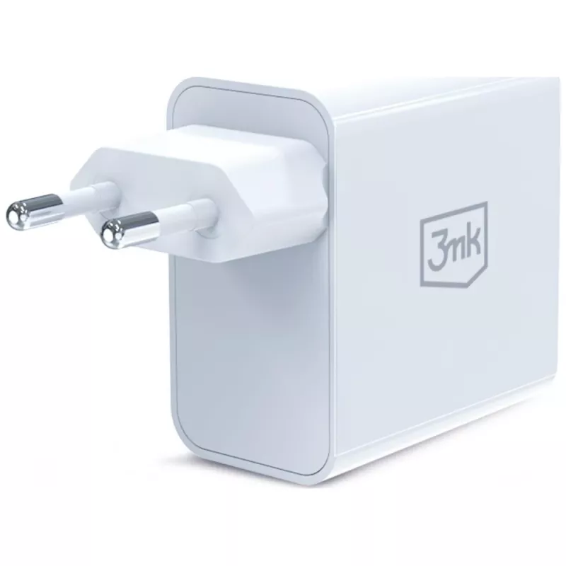 3MK FlowPower 45W PD 3.0 QC4+ caricabatterie GaN bianco