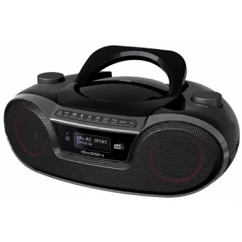 GoGEN GOG-CDM490BTDABS boombox portatile con CD, DAB+, FM, Bluetooth 5.0, USB MP3, argento