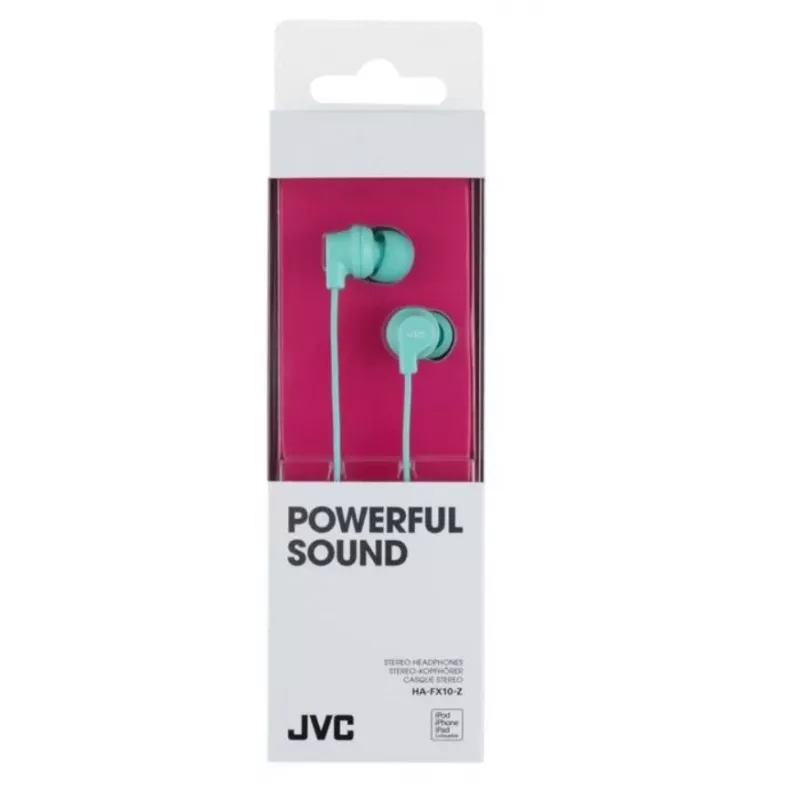 JVC HA-FX10 auricolari in-ear con filo azzurro