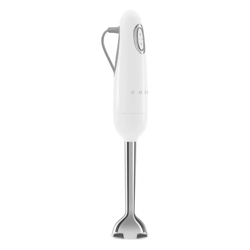 SMEG HBF03WHEU Frullatore a immersione, 700 W, braccio frullatore in acciaio inox, Bianco