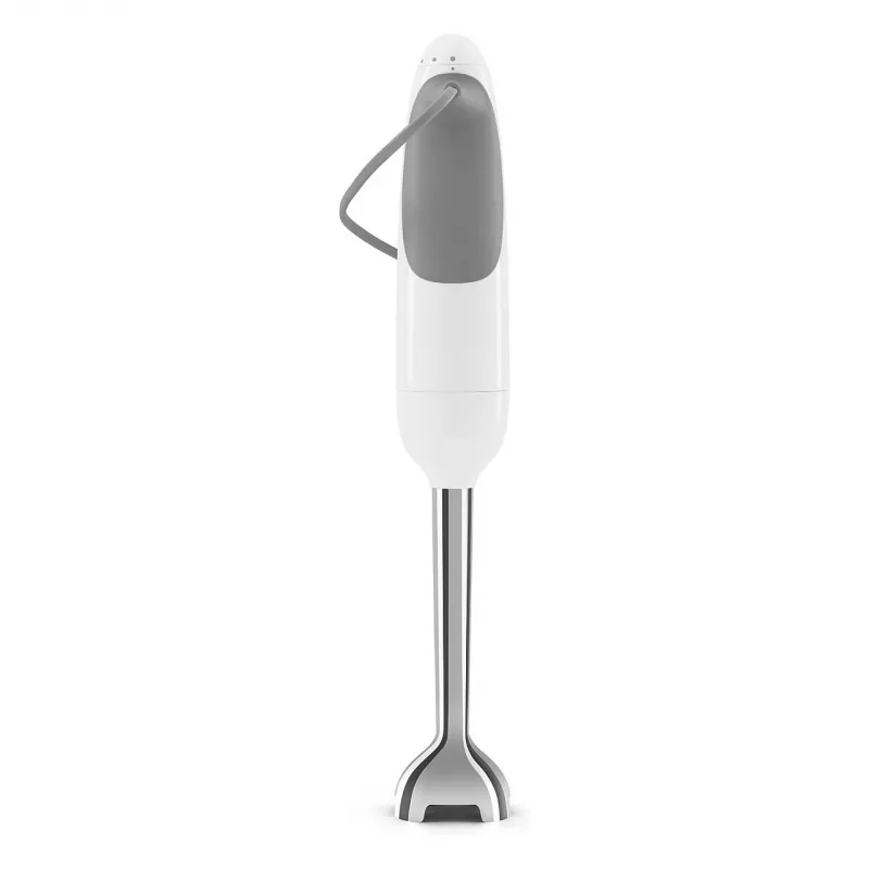 SMEG HBF03WHEU Frullatore a immersione, 700 W, braccio frullatore in acciaio inox, Bianco