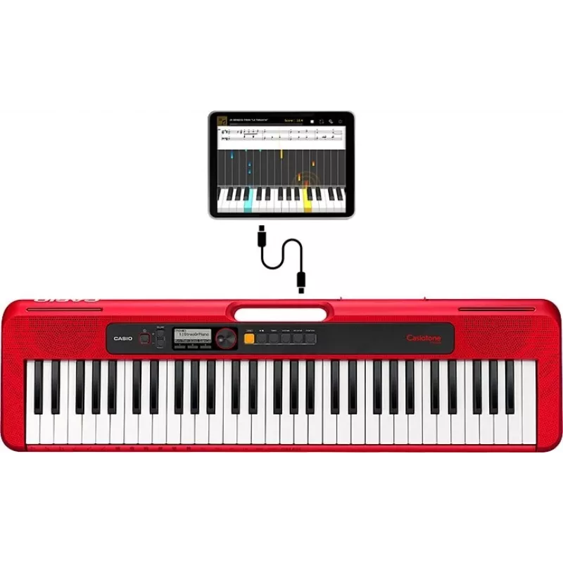 Casio CT-S200 Tastiera MIDI 61 tasti USB Rosso