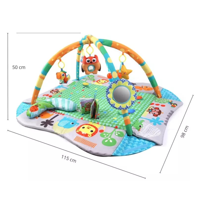 MILLY MALLY Tappetino gioco 4-in-1 giungla, piscina asciutta, box