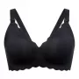 MOMCOZY YN46 Reggiseno per allattamento senza cuciture Support Floral Nero 3XL