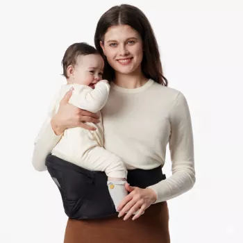 Momcozy Marsupio porta bebè con fascia per fianchi nero Medium