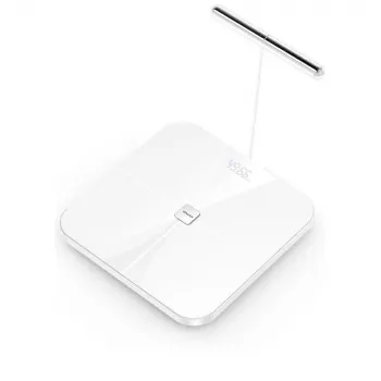 AWEI SS1 Bilancia pesapersone multifunzione con Bluetooth 5.0, bianca