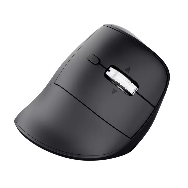 Trust Vyran Ergo Hyperscroll Mouse wireless - per destrimani, ottico, 4800 DPI, RGB, ricaricabile