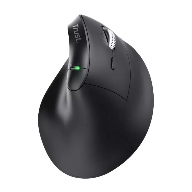 Trust Vyran Ergo Hyperscroll Mouse wireless - per destrimani, ottico, 4800 DPI, RGB, ricaricabile