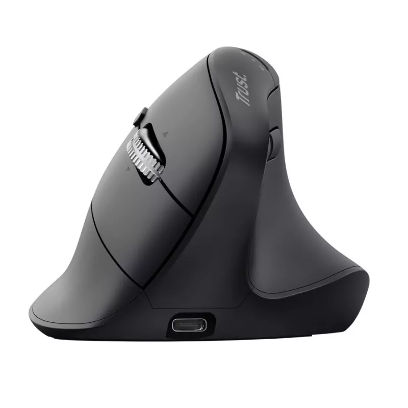 Trust Vyran Ergo Hyperscroll Mouse wireless - per destrimani, ottico, 4800 DPI, RGB, ricaricabile