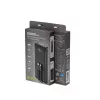 Gembird PB10-PD20-LCD-01 Powerbank con cavi integrati, ricarica rapida 20W, 10000 mAh, nero