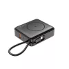 Gembird PB10-WPC15-LCD-01 Powerbank a ricarica rapida con caricabatterie wireless, 20 W, 10000 mAh, nero