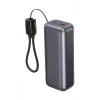 Gembird PB10-PD20-LCD-02 Powerbank compatta a ricarica rapida con display LCD, 20W, 10000 mAh, Space Grey