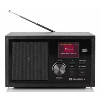GoGen DAB620BTCB Radio portatile DAB+ e FM con Bluetooth, lettore CD e riproduzione USB-MP3, nero