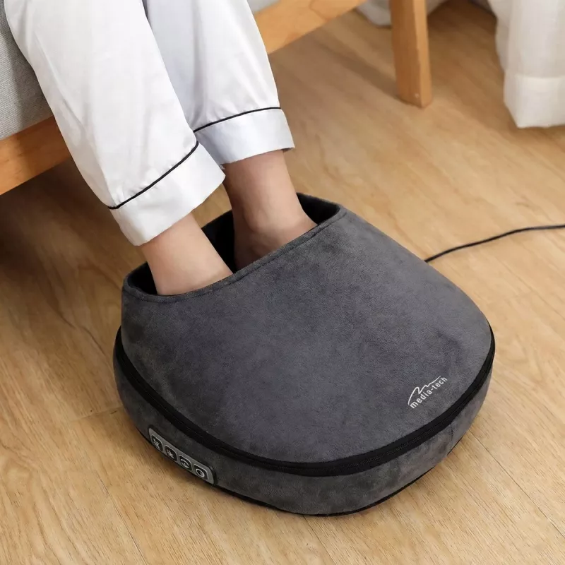 Media-Tech MT6541 massaggiatore riscaldante per piedi con Shiatsu e compressione ad aria