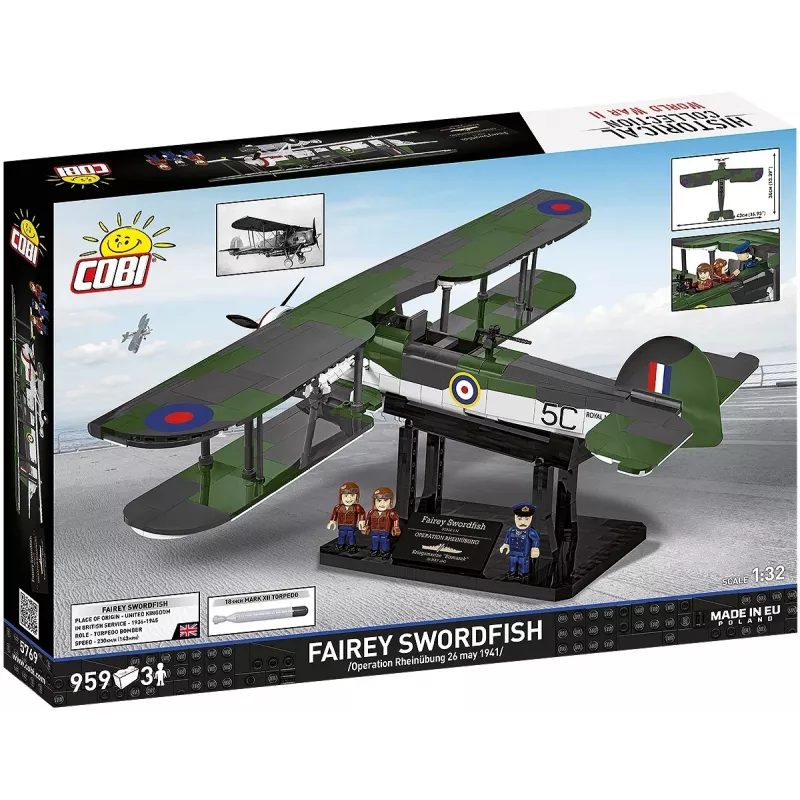 COBI KLOCKI mattoncini Fairey Swordfish Executive Edition 959 pezzi