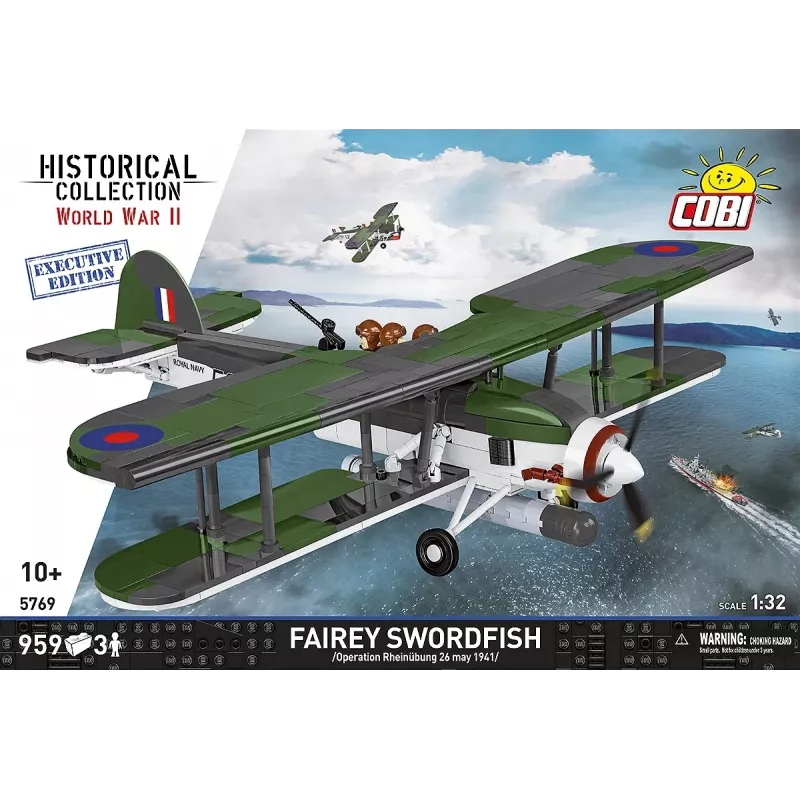 COBI KLOCKI mattoncini Fairey Swordfish Executive Edition 959 pezzi