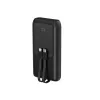 Gembird PB20-PD20-LCD-01 powerbank a ricarica rapida con cavi integrati, 20 W, 20000 mAh, nero