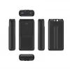 Gembird PB20-PD20-LCD-01 powerbank a ricarica rapida con cavi integrati, 20 W, 20000 mAh, nero