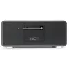 TechniSat DIGITRADIO 602 radio DAB+/FM/internet con Bluetooth, lettore CD e stazione di ricarica Qi - antracite/argento