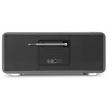 TechniSat DIGITRADIO 602 radio DAB+/FM/internet con Bluetooth, lettore CD e stazione di ricarica Qi - antracite/argento