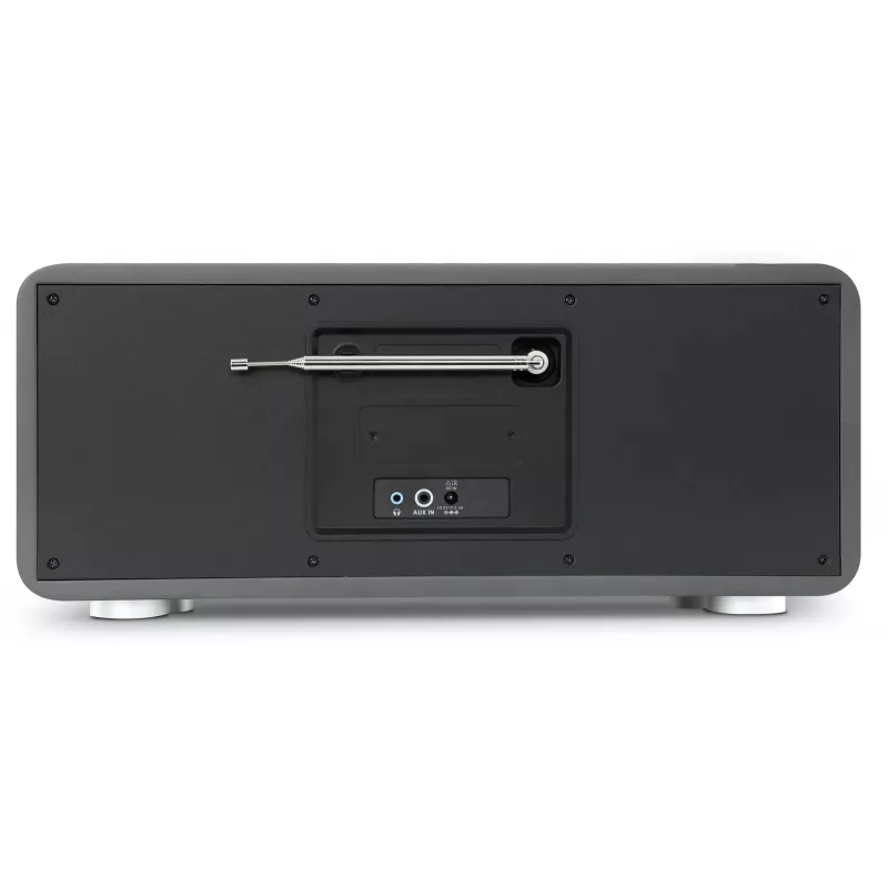 TechniSat DIGITRADIO 602 radio DAB+/FM/internet con Bluetooth, lettore CD e stazione di ricarica Qi - antracite/argento