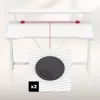 Huzaro Hero 1.9 RGB scrivania da gaming bianca