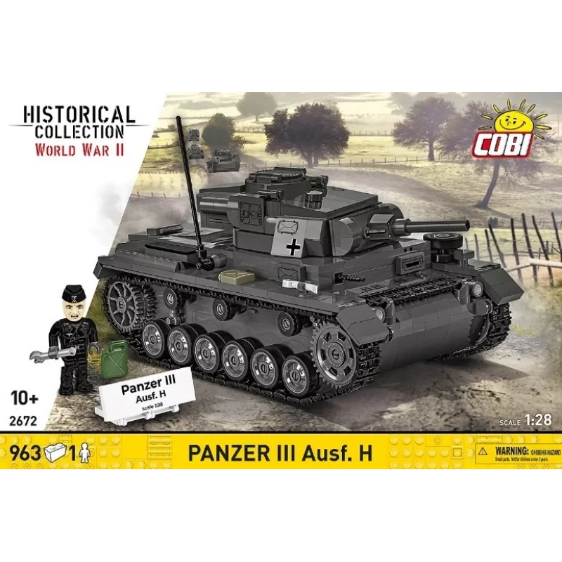 COBI 958 PCS HC WWII Panzer III Ausf. H set di mattoncini