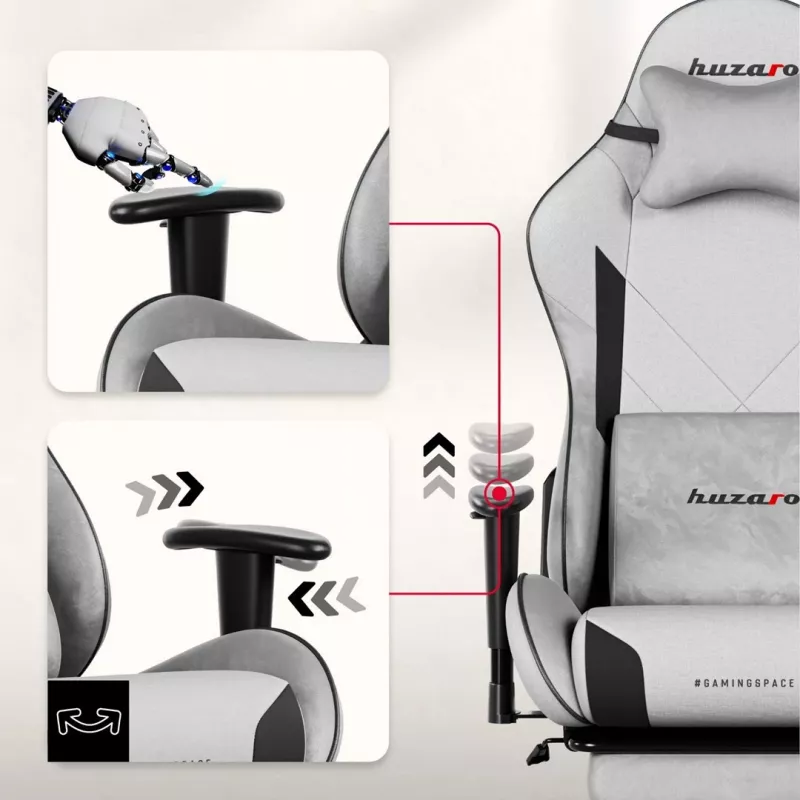 Huzaro Force 5.7 sedia gaming grigia