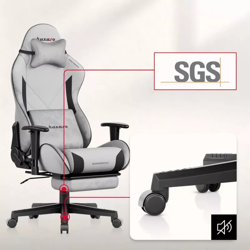 Huzaro Force 5.7 sedia gaming grigia