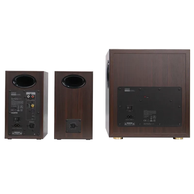 Edifier S355DB sistema di altoparlanti da scaffale 2.1 con subwoofer, noce